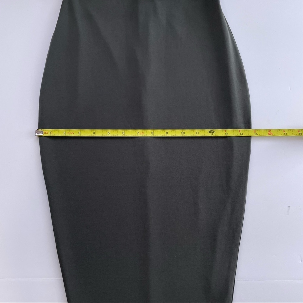 NOOKIE DOLCE VITA PENCIL SKIRT 2 OLIVE MEDIUM - Picture 3 of 8